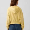 Vintagesoft Terry Fermuarlı Kapüşonlu Sweatshirt
