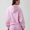 Vintagesoft Terry Fermuarlı Kapüşonlu Sweatshirt