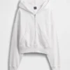 Vintagesoft Terry Fermuarlı Kapüşonlu Sweatshirt