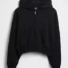 Vintagesoft Terry Fermuarlı Kapüşonlu Sweatshirt