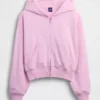 Vintagesoft Terry Fermuarlı Kapüşonlu Sweatshirt