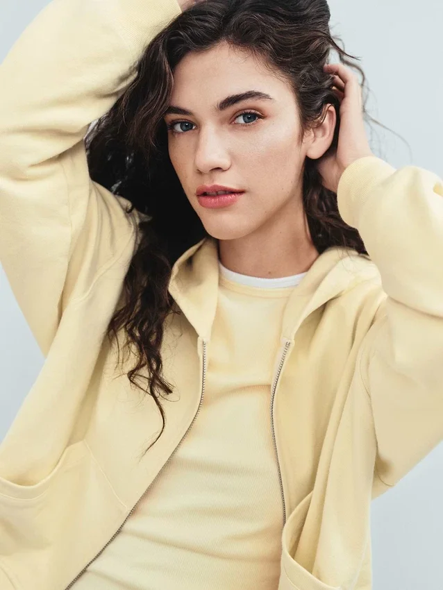 Vintagesoft Terry Fermuarlı Kapüşonlu Sweatshirt
