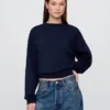 Vintagesoft Wedge Bisiklet Yaka Sweatshirt