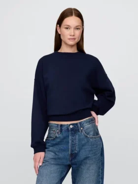 Vintagesoft Wedge Bisiklet Yaka Sweatshirt