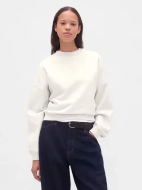 Vintagesoft Wedge Bisiklet Yaka Sweatshirt