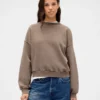 Vintagesoft Wedge Bisiklet Yaka Sweatshirt