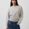 Vintagesoft Wedge Bisiklet Yaka Sweatshirt