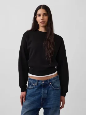 Vintagesoft Wedge Bisiklet Yaka Sweatshirt