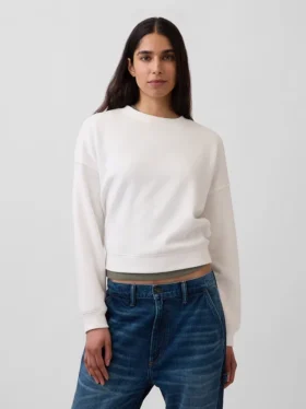 Vintagesoft Wedge Bisiklet Yaka Sweatshirt