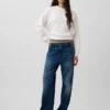 Vintagesoft Wedge Bisiklet Yaka Sweatshirt