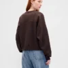 Vintagesoft Wedge Bisiklet Yaka Sweatshirt