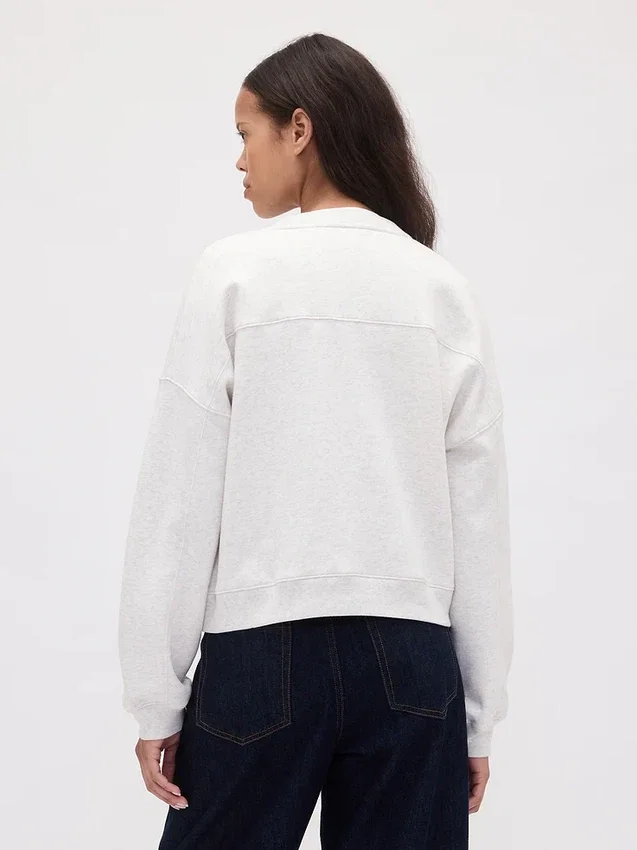 Vintagesoft Wedge Bisiklet Yaka Sweatshirt