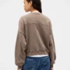 Vintagesoft Wedge Bisiklet Yaka Sweatshirt