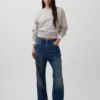Vintagesoft Wedge Bisiklet Yaka Sweatshirt