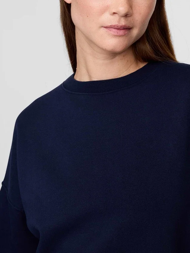 Vintagesoft Wedge Bisiklet Yaka Sweatshirt
