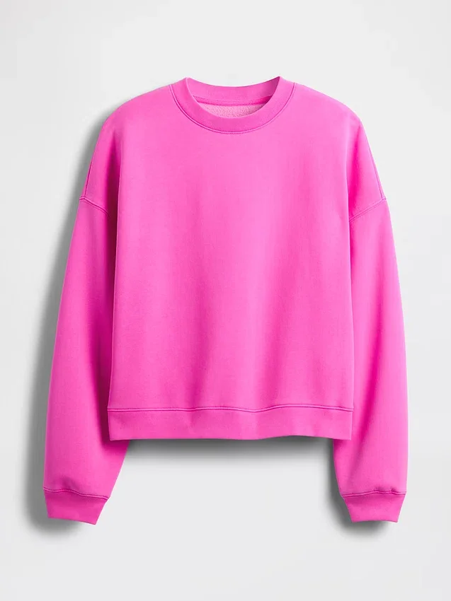 Vintagesoft Wedge Bisiklet Yaka Sweatshirt