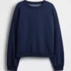 Vintagesoft Wedge Bisiklet Yaka Sweatshirt