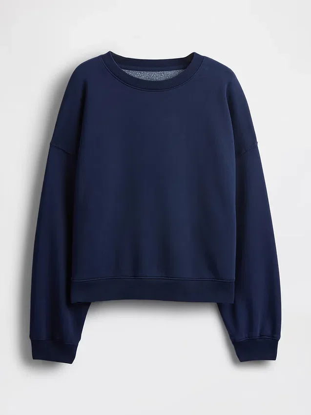 Vintagesoft Wedge Bisiklet Yaka Sweatshirt