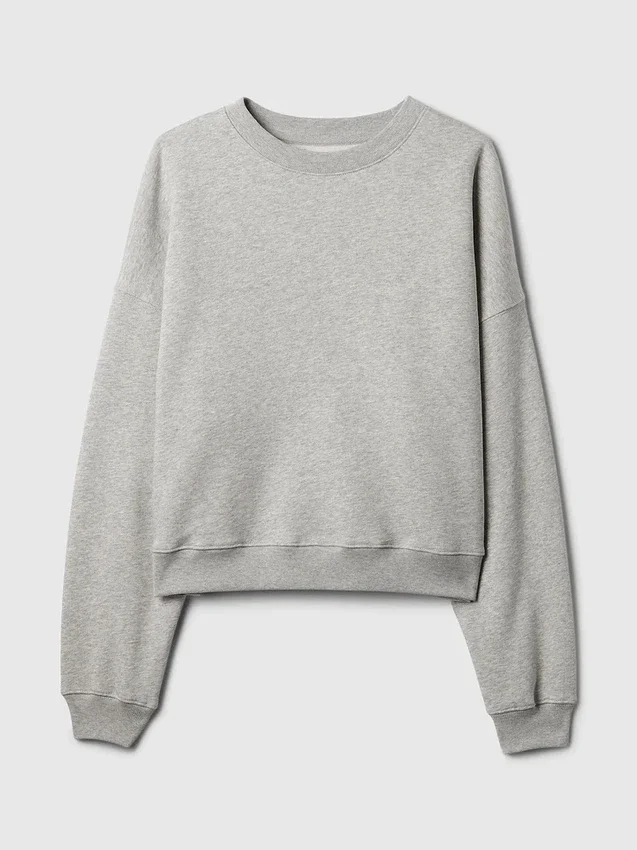 Vintagesoft Wedge Bisiklet Yaka Sweatshirt
