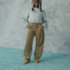 Vintagesoft Wedge Bisiklet Yaka Sweatshirt