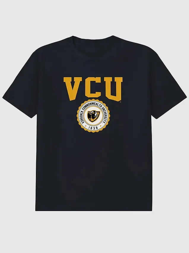Virginia Commonwealth Üniversitesi Kampüs Arması Desenli Tişört