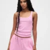 Waffle Desenli Pijama Tank Top