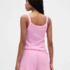 Waffle Desenli Pijama Tank Top