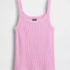 Waffle Desenli Pijama Tank Top