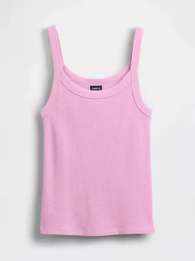 Waffle Desenli Pijama Tank Top