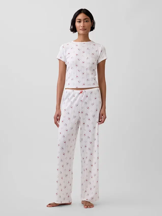 Winnie the Pooh Pointelle Pijama Pantolonları