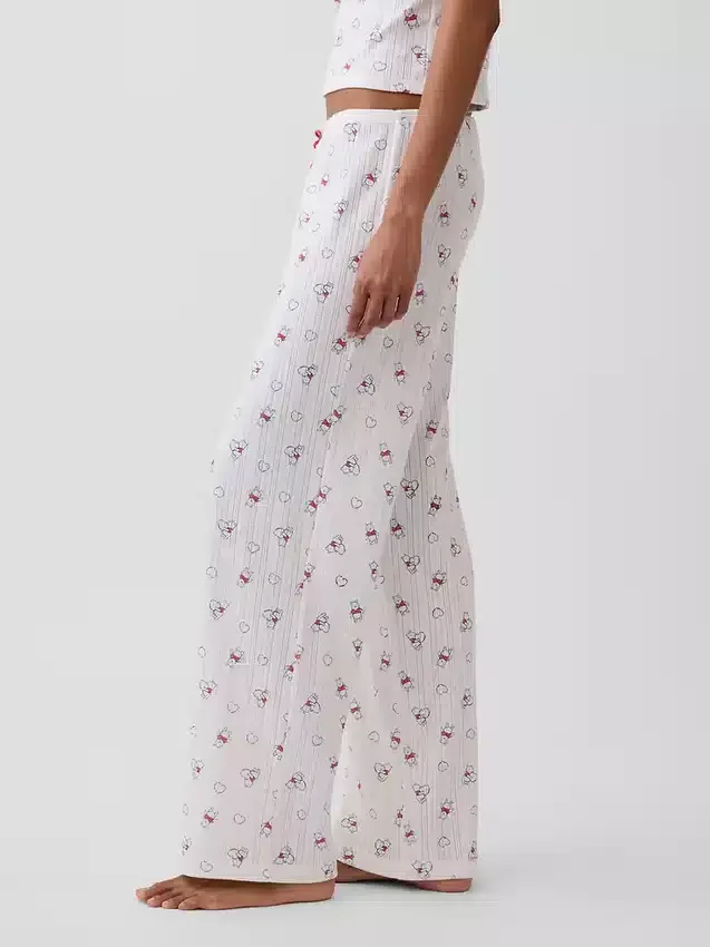 Winnie the Pooh Pointelle Pijama Pantolonları