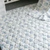 Yaldızlı Kuşlu Bahar Toile Kapitone Oyun Minderi