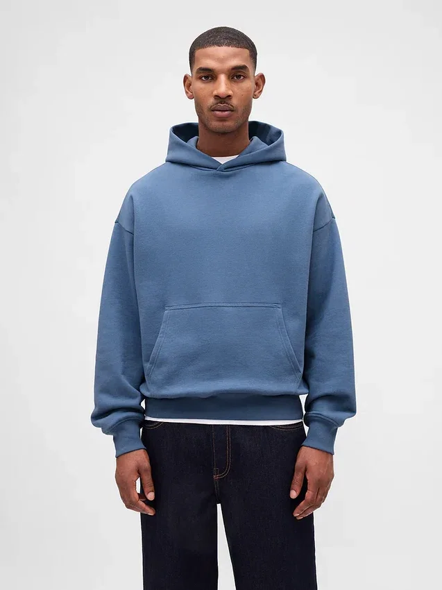 Yetişkin Ağır Kaliteli Oversized Kapüşonlu Sweatshirt