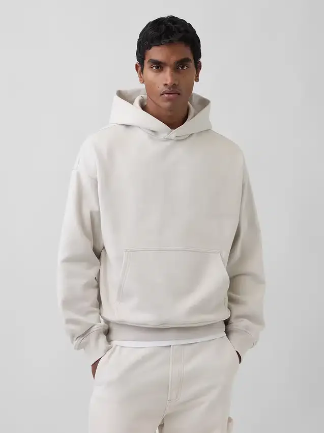 Yetişkin Ağır Kaliteli Oversized Kapüşonlu Sweatshirt