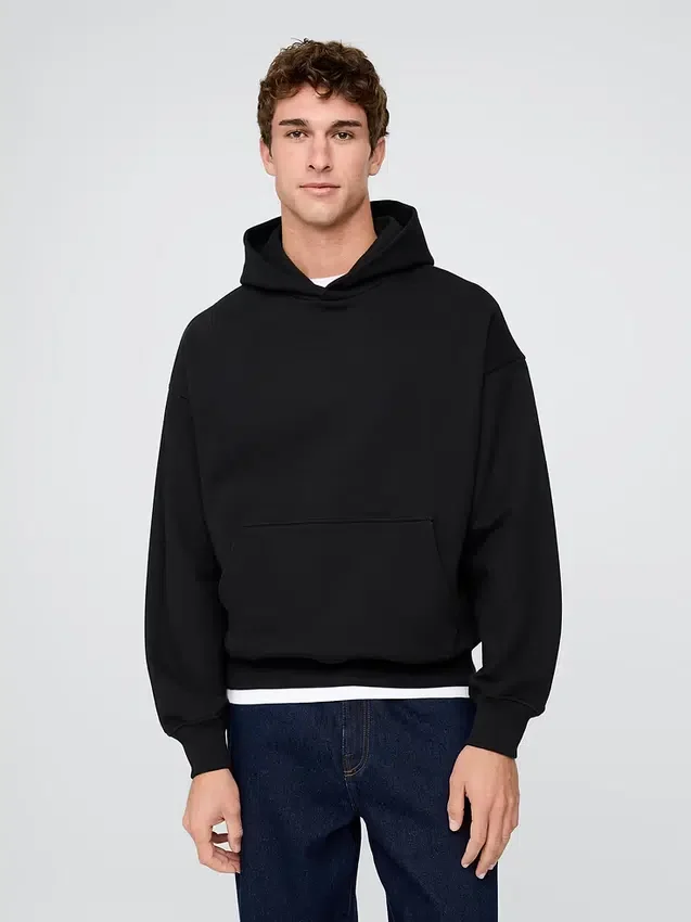 Yetişkin Ağır Kaliteli Oversized Kapüşonlu Sweatshirt