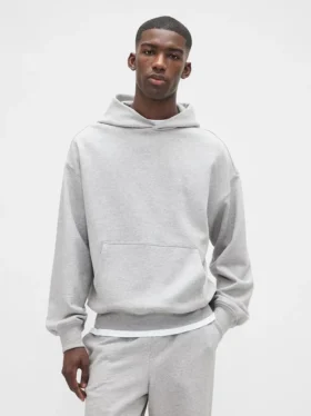 Yetişkin Ağır Kaliteli Oversized Kapüşonlu Sweatshirt