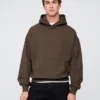 Yetişkin Ağır Kaliteli Oversized Kapüşonlu Sweatshirt