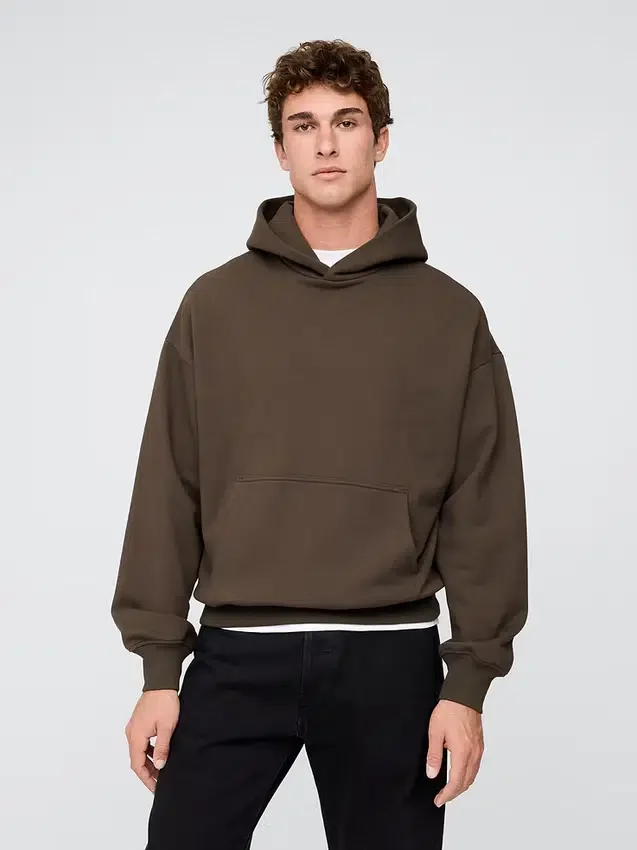 Yetişkin Ağır Kaliteli Oversized Kapüşonlu Sweatshirt