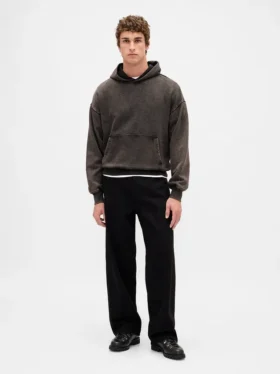 Yetişkin Ağır Kaliteli Oversized Kapüşonlu Sweatshirt