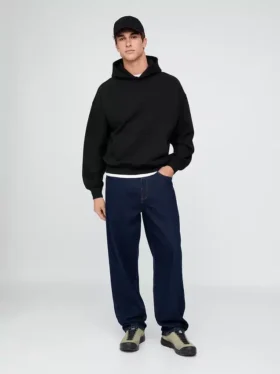 Yetişkin Ağır Kaliteli Oversized Kapüşonlu Sweatshirt