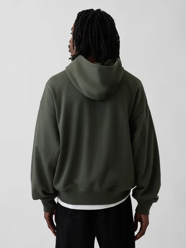 Yetişkin Ağır Kaliteli Oversized Kapüşonlu Sweatshirt
