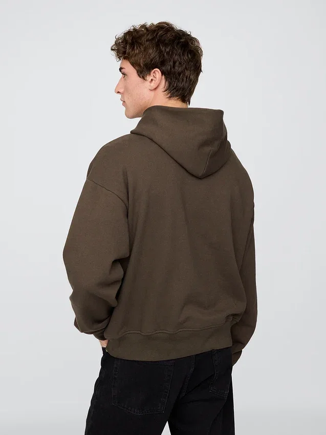 Yetişkin Ağır Kaliteli Oversized Kapüşonlu Sweatshirt