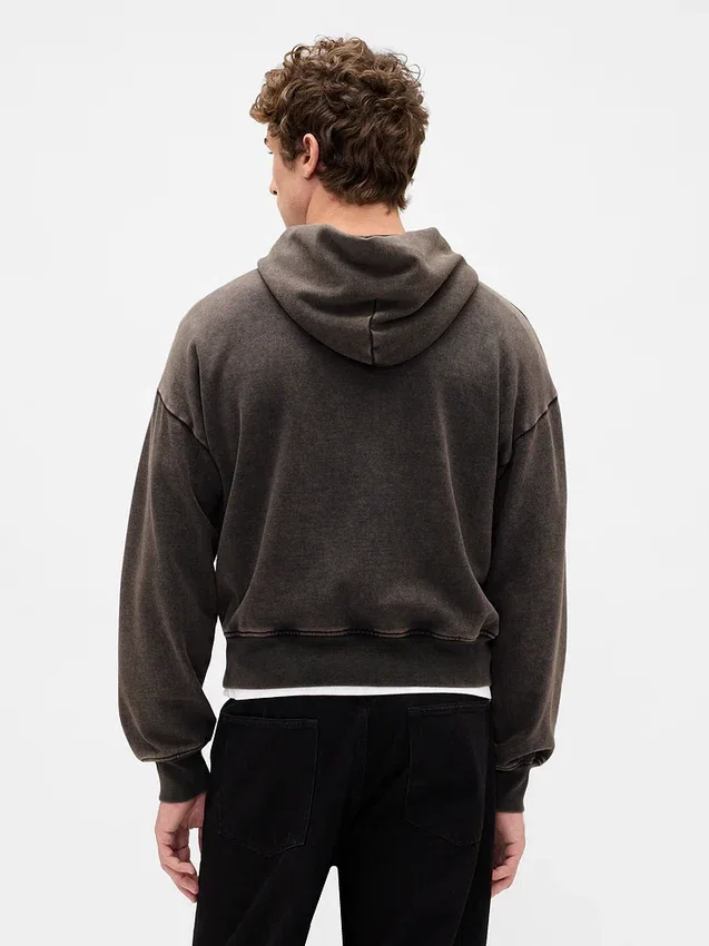 Yetişkin Ağır Kaliteli Oversized Kapüşonlu Sweatshirt