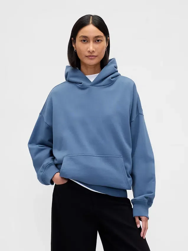 Yetişkin Ağır Kaliteli Oversized Kapüşonlu Sweatshirt
