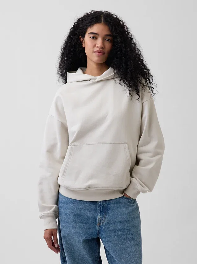 Yetişkin Ağır Kaliteli Oversized Kapüşonlu Sweatshirt
