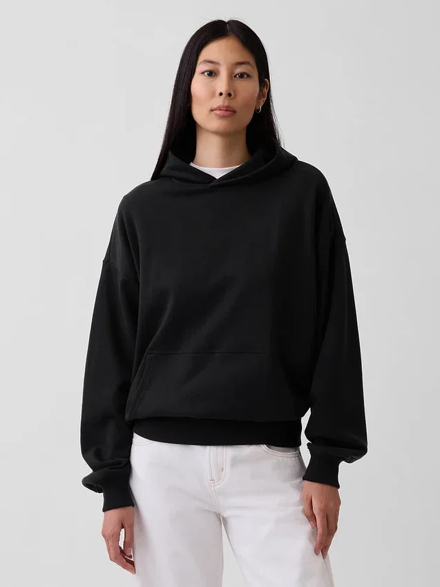 Yetişkin Ağır Kaliteli Oversized Kapüşonlu Sweatshirt