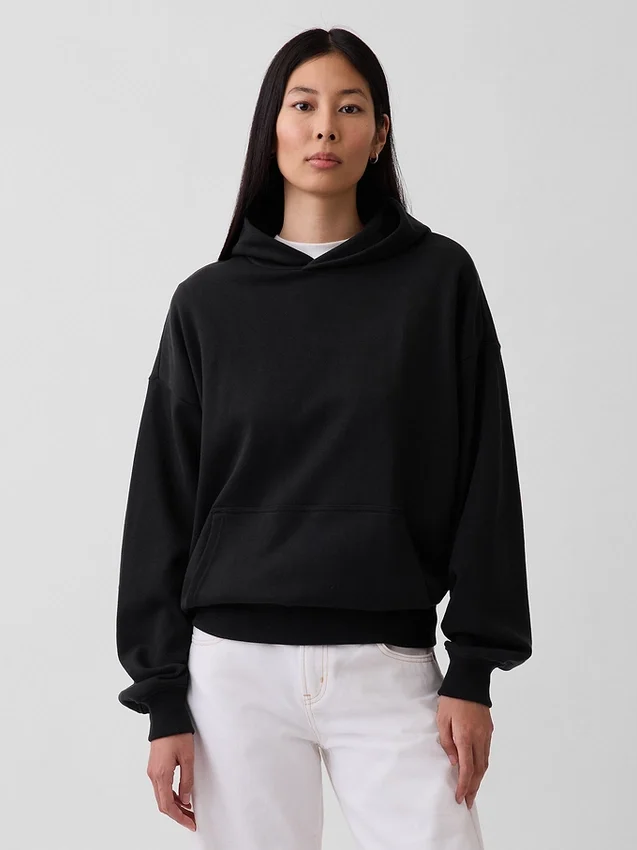 Yetişkin Ağır Kaliteli Oversized Kapüşonlu Sweatshirt