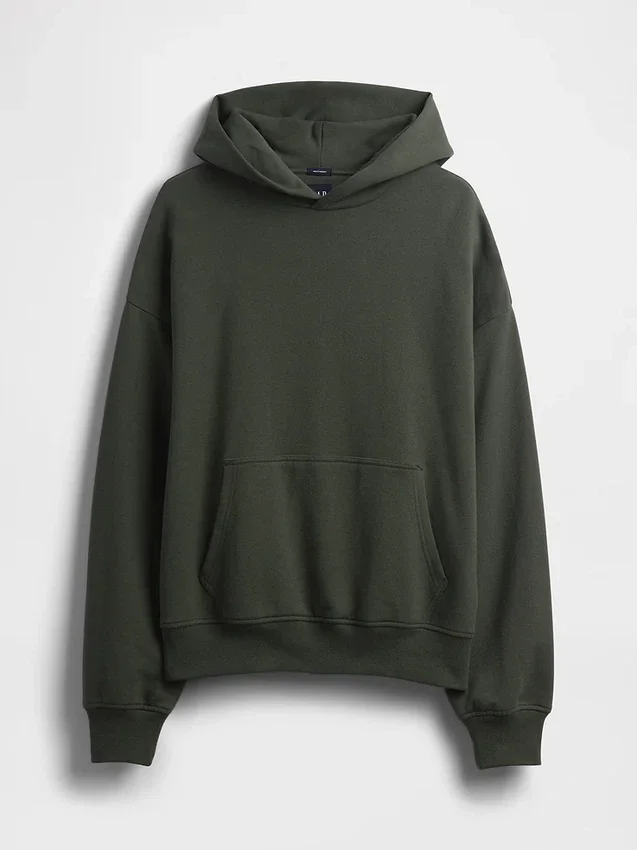 Yetişkin Ağır Kaliteli Oversized Kapüşonlu Sweatshirt