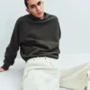 Yetişkin Ağır Kaliteli Oversized Kapüşonlu Sweatshirt