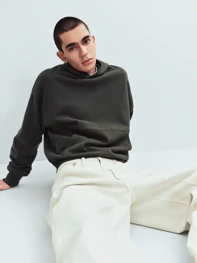 Yetişkin Ağır Kaliteli Oversized Kapüşonlu Sweatshirt